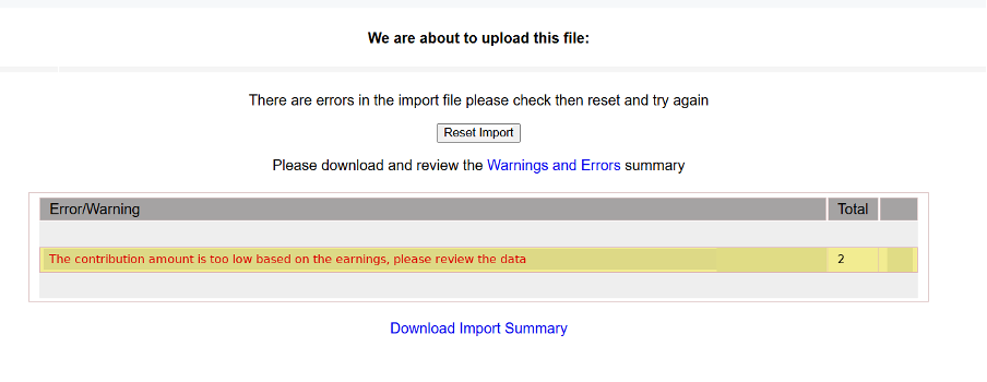 Cushon Product UI - Validation error