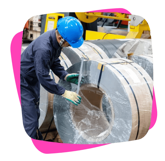 Man working in a factory