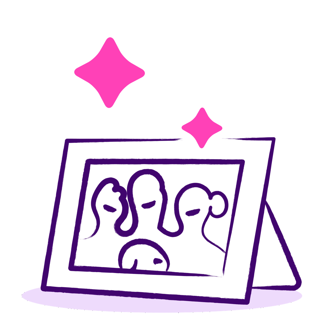 Illustration of a picture frame